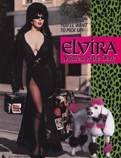 1988 Elvira Mistress Of The Dark Movie Poster 11X17 Cassandra Peterson 💀🎃🕷🍿