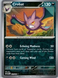 Crobat 112/182 Paradox Rift Reverse Holo Uncommon