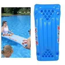 Inflatable Beer Pong Pool Float Pool Floating Bed for Water Park Beach Party