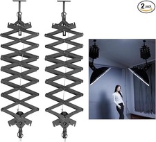 2Packs 2M Drop Pantograph Studio Ceiling Rail System