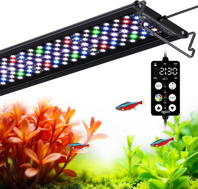 Seaoura 36-42 inch 90cm Full Spectrum Power-Off Memory Aquarium LED Light RGB