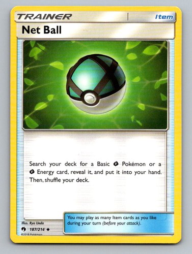 Net Ball 187/214 Uncommon Lost Thunder Pokemon Lightly Played