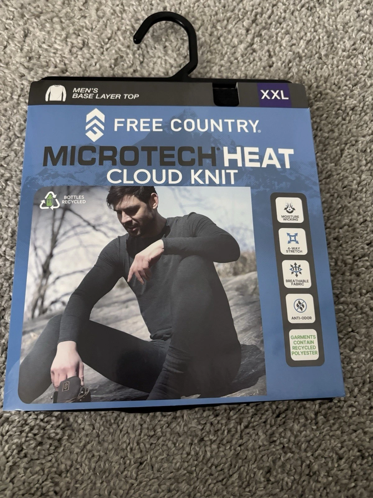 Free Country Men’s Base Layer Top XXL