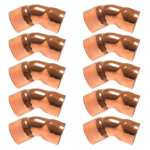 Appli Parts AP-C01245B10 1/2 45 Degree Elbow Short Turn Copper pipe fittings CxC