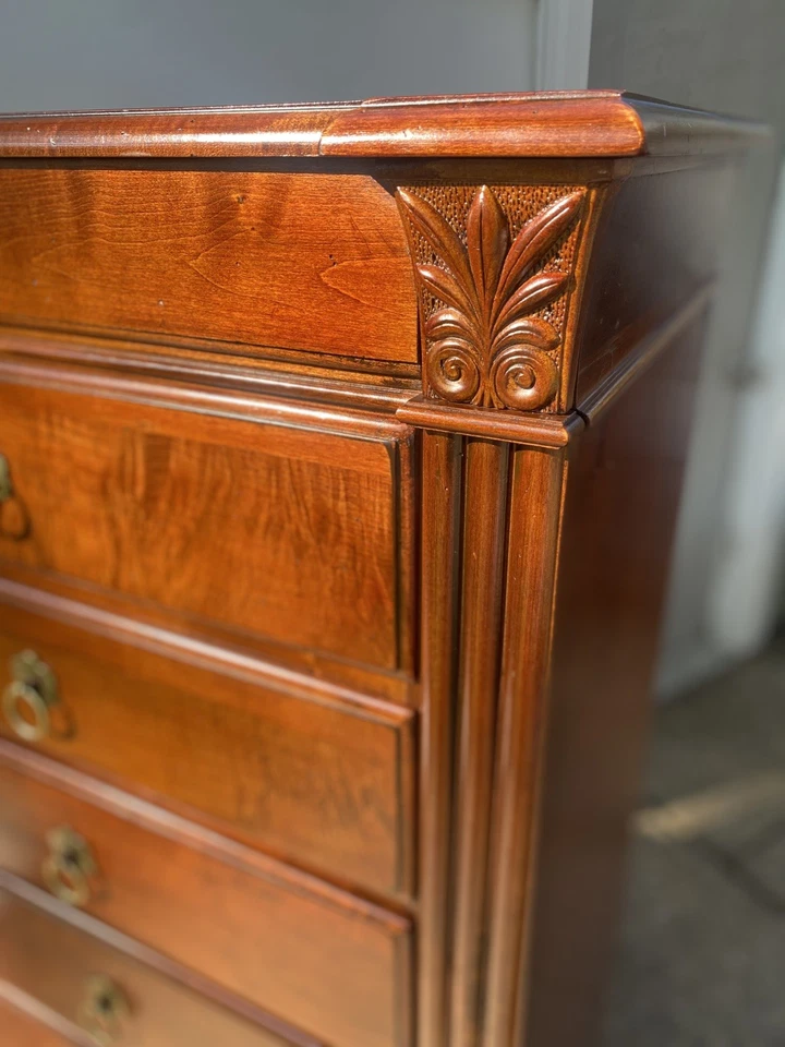 Hermosa lencería Ethan Allen clásicos británicos pecho alto 29-5424 260 cinabrio Foto 4 de 4