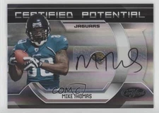 2009 Certified Potential Signatures 8/10 Mike Thomas #34 Rookie Auto RC 0q3