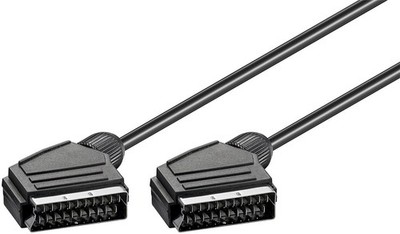 Goobay Scart zu Scart-Verbindungskabel - 2 Meter - vernickelt