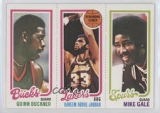 1980-81 Topps Quinn Buckner Kareem Abdul-Jabbar Mike Gale #207-133-147 HOF 0jk3