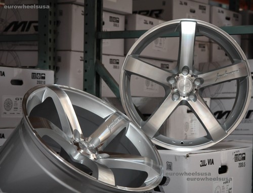 18" MRR VP5 Wheels Silver 18x8.5 / 18x9.5 5x115 Rims For Cadillac ATS DTS CTS - 第 2/12 張圖片