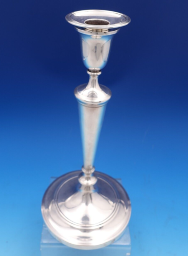 Crichton Bros English Estate Sterling Silber Kerzenständer Paar #9362 (#8435) - Bild 4 von 12
