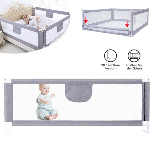 150/180 /200cm Bettgitter Rausfallschutz Baby Fall Bettschutz Kinderbettgitter - Bild 2 von 17
