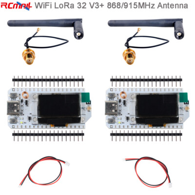 915MHz 868MHz ESP32 WiFi LoRa V3 OLED Board +LoRa Antenna for Meshtastic LoRaWAN