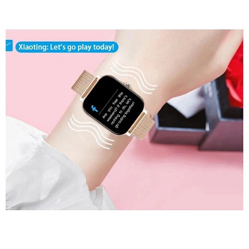 MONTRE INTELLIGENTE TELEPHONE ANDROID 1.44 '' COULEUR ROSE ECRANC COULEUR BLUET - Photo 3/4