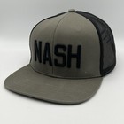 Nash SnapBack Trucker Hat Gray Black The Nash Collection By REVV