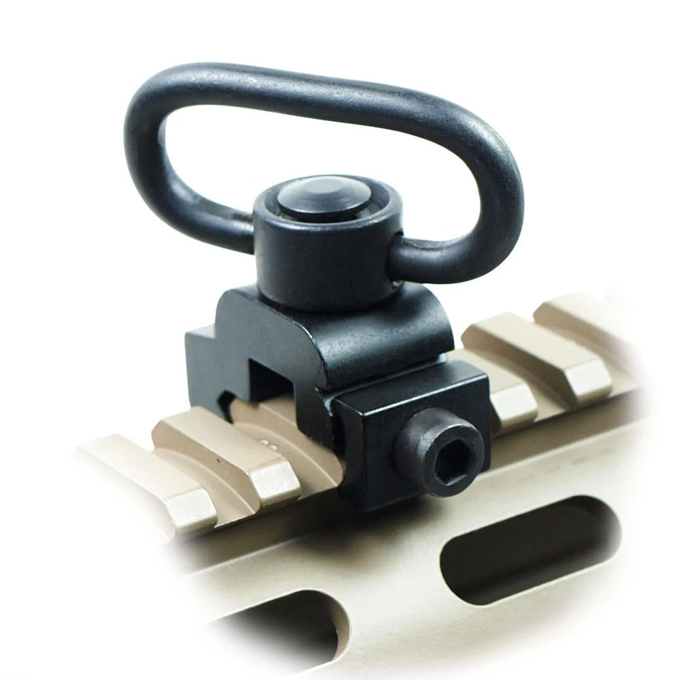 QD Sling Swivel Attachment w/ 20mm Picatinny Rail Mount Quick Release - Image 4 of 4