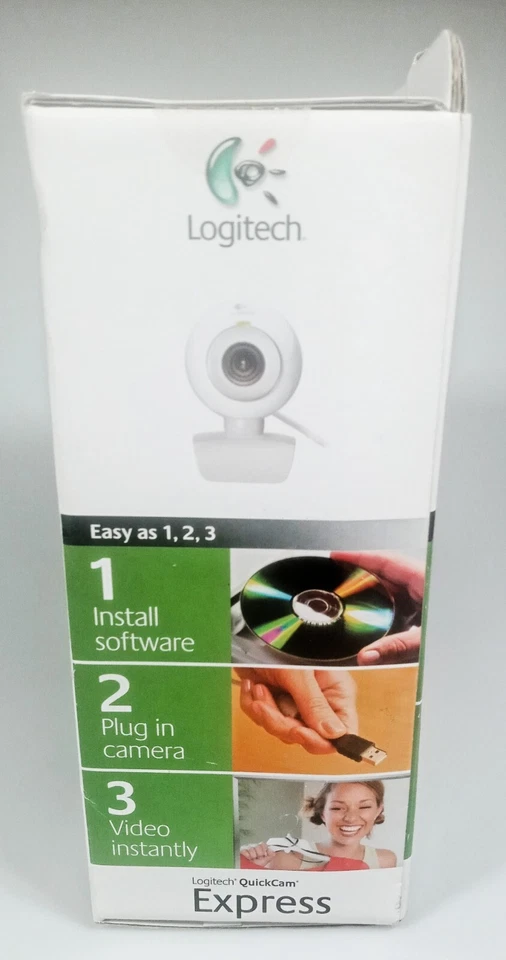 Logitech QuickCam Connect USB Video Camera Microphone software NEW 640x480 - Image 3 of 4