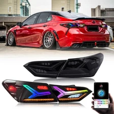 New RGB LED Tail Lights For Toyota Camry XSE XLE SE LE TRD 2018-2024 Lambo Style