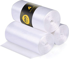 4 Gallon Trash Bags - 150 Small Mini Garbage Bags  Clear Waste Basket Trash ..
