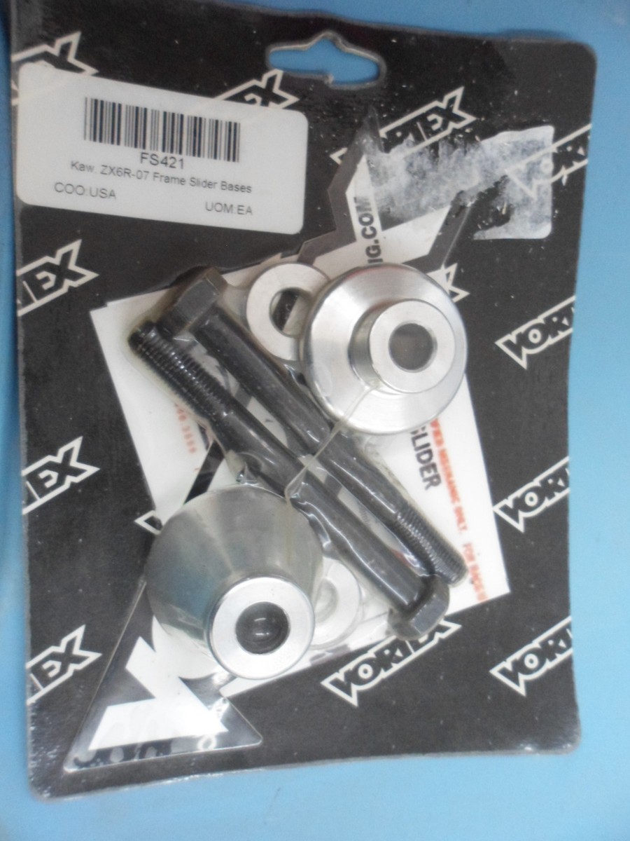 NOS Kawasaki Vortex Frame Slider Bases Kit 2007 ZX6R FS421 | eBay