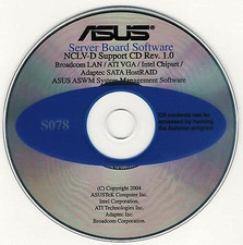 ASUS NCLV-D SERVER Drivers Installation Disk S078