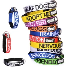 Strong As Leather Colour Coded S M XL Collar Or Lead By Friendly Dog Collars