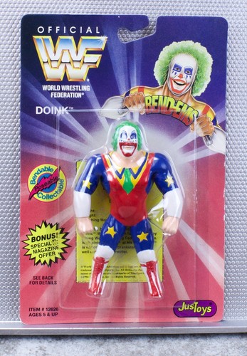 WWF WWE Bend Ems Doink JusToys TitanSports 1994 Fi...