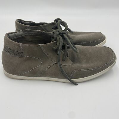Steve Madden Francoo Mens Grey Suede Leather Lace-Up Shoes  display picture 1
