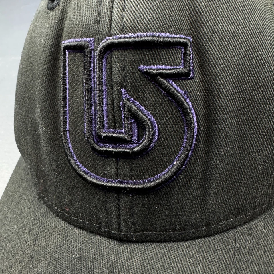 Burton Flexfit Sombrero Jóvenes Niños Negro Gorra de Béisbol Bordado Logo Elástico Algodón Foto 2 de 4