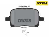 Bremsbelagsatz, Scheibenbremse Textar 2351302 FüR Toyota