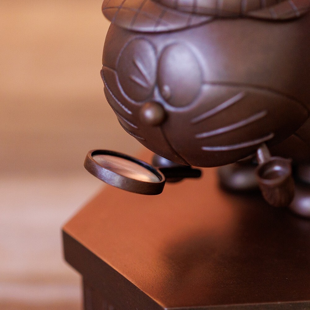 Doraemon Sherlock Holmes set bronze statue-style figure accessory