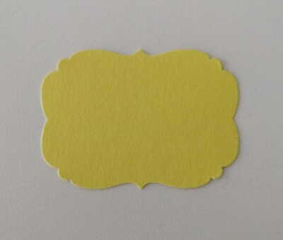 30 Vintage Style Place Cards Name Tags 4cm x 5.6cm Yellow and More Colours