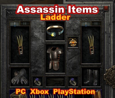Assassin Items   Ladder S10 Diablo II Resurrected D2R SC PC/Xbox/PS/PS4/PS5