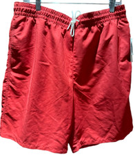 Old Navy Men's Red Lined Swim Trunks Shorts Size L