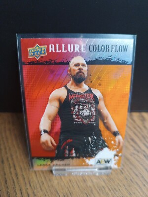 AEW Upper Deck Allure 2022 Lance Archer Color Flow Red/Orange R-49