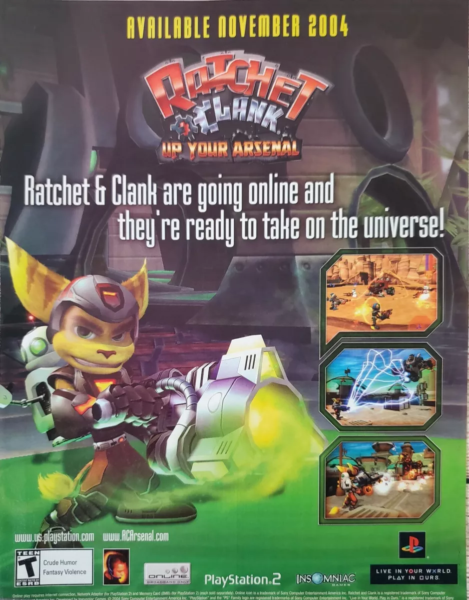 Ratchet and Clank Up Your Arsenal Sony Playstation 2 Game