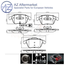 Fits Tiguan Sharan Q3 1.4 1.8 2.0 TDi 2.5 AZ Front Brake Pads Set