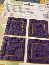 Just Rite Stampers Be HappyBorders  Centers 2" Stampers