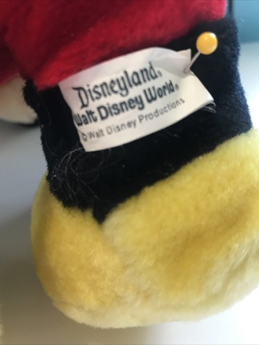 Mickey Mouse Plush Disneyland Walt Disneyland World Productions - Afbeelding 8 van 11