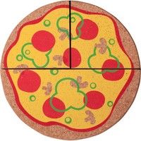 3-Tlg. Set Topfuntersetzer Topf - Untersetzer Korkuntersetzer Pizza Aus Kork
