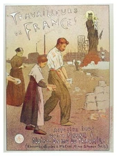 Travailleurs de France Nouveau Decoration. Graphic Interior Art design. 3262