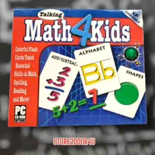  TALKING MATH 4 KIDS PC Game Windows XP COMPATIBLE  - Picture 1 of 3