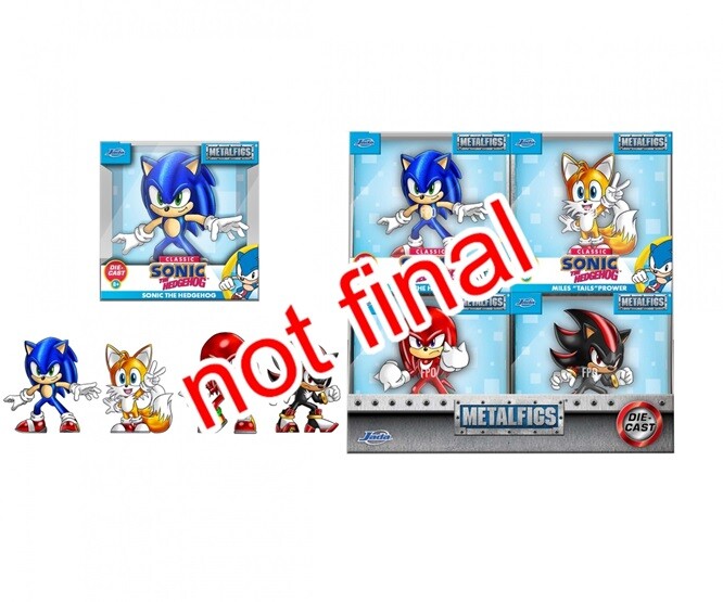 Jadatoys 253251041 - Sonic the Hedgehog Figures 2.5"", Wave 1 (Display) - New