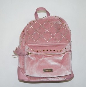 velvet pink backpack