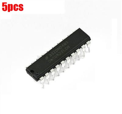 5Pcs D/A Converter DAC0832LCN 0832 DIP-20 8-Bit DAC0832 Ic New sh ...