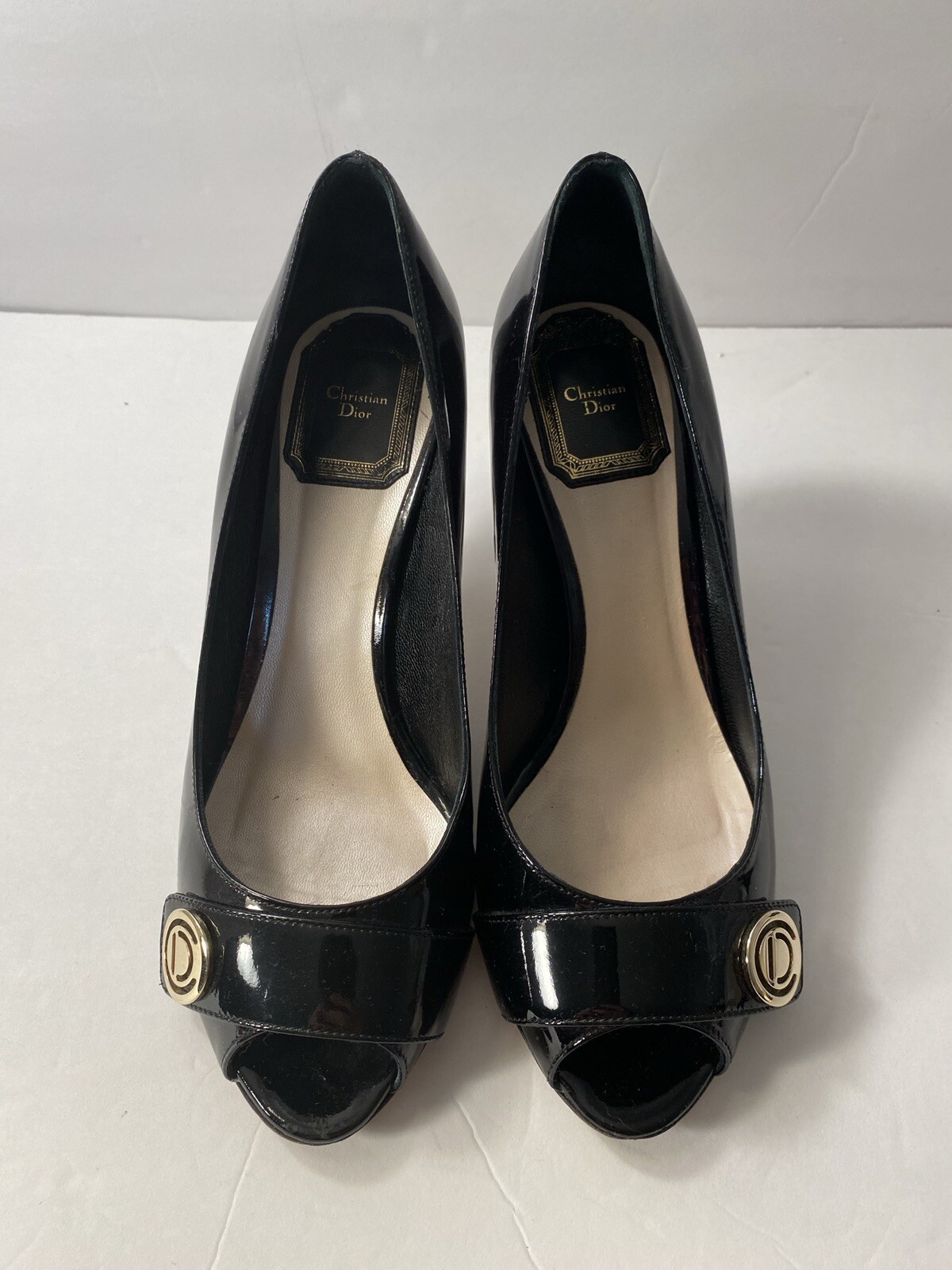 Christian Dior Pumps Sandals Patent Leather Open Toe … Gem