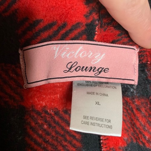 Pantaloni pigiama Victory Lounge sfocati morbidi bufalo a quadretti rosso nero donna taglia XL - Foto 9 di 9