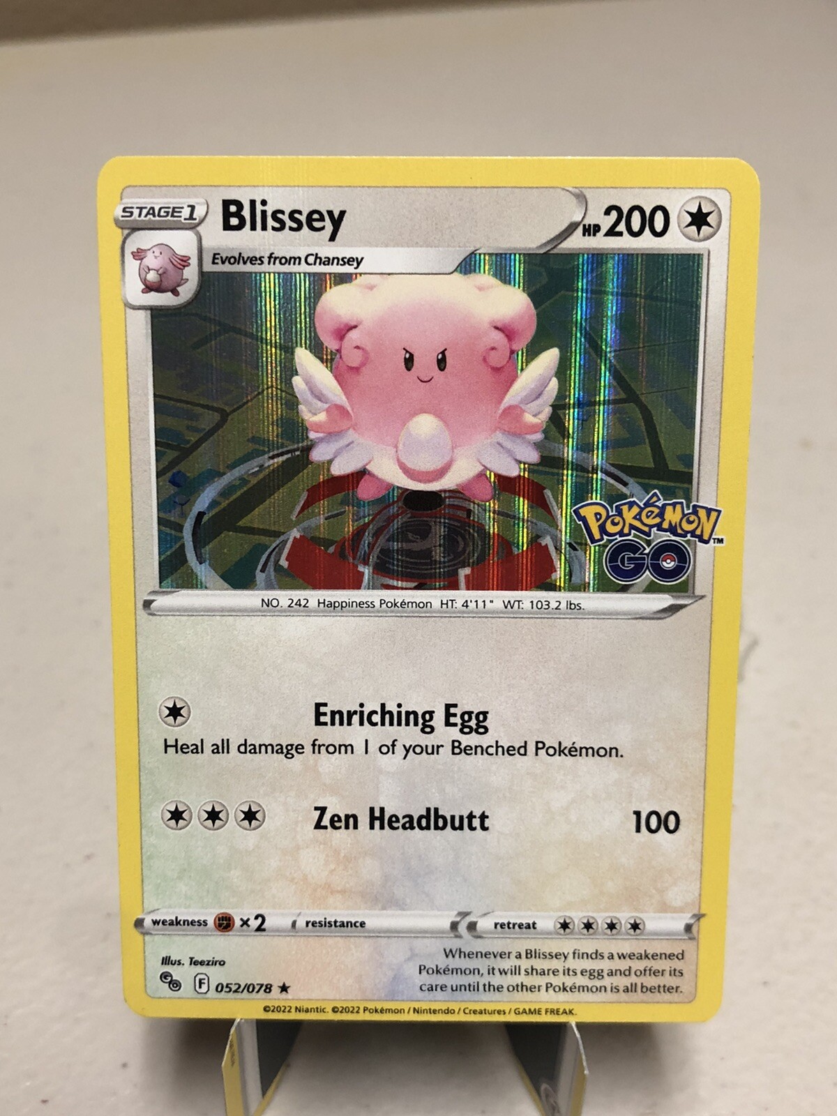 Blissey 052/078 - Pokémon Go - Foil - Card Near Mint SWSH NEW | eBay