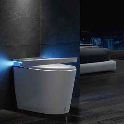 HOROW T38P Smart Bidet Toilet with Auto Open/Close,Foot Sensor,Auto Flush,ADA