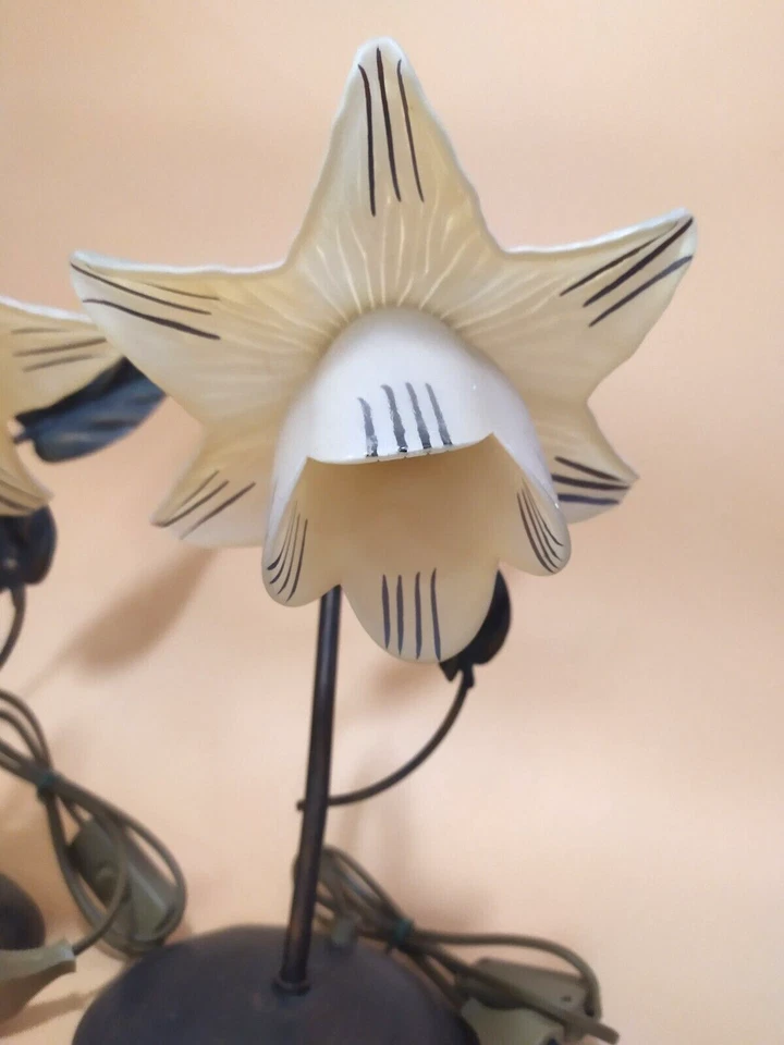 Coppia di Lampade da Comodino Pan Europe 1x40W E14 Made in Italy- Set da 2 lamp. - Immagine 4 di 4