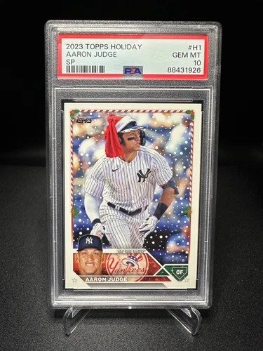 2023 Topps Holiday - Aaron Judge - Christmas Short Print (514) - PSA 10 - #H1